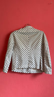 Vintage 1980s Ivory Polka Dot Jacket and Trouser Set