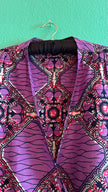 Purple African Wax Print Jacket in Julius Holland Fabric