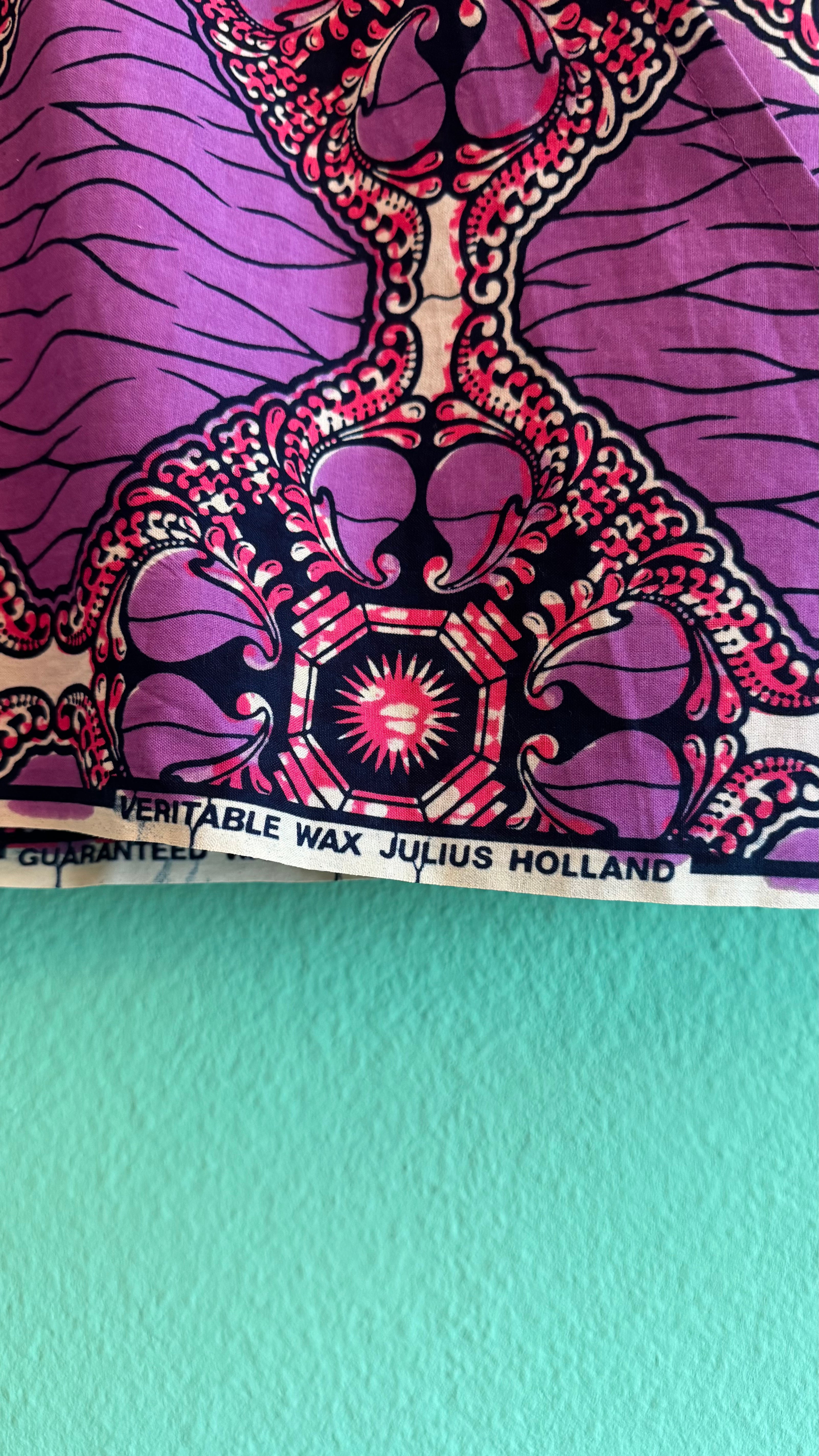 Purple African Wax Print Jacket in Julius Holland Fabric