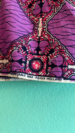 Purple African Wax Print Jacket in Julius Holland Fabric