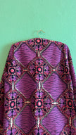 Purple African Wax Print Jacket in Julius Holland Fabric