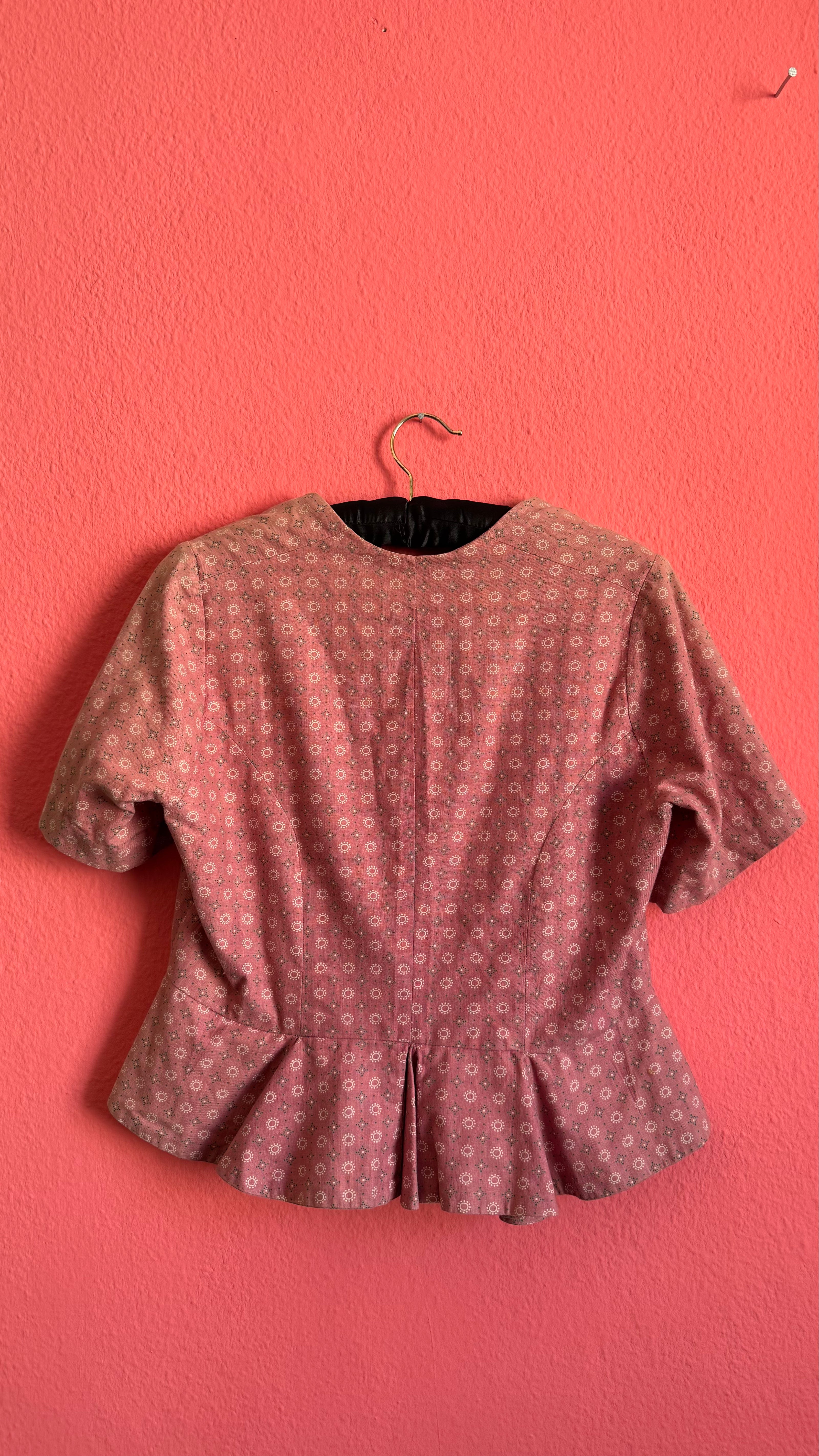 Vintage 1970s Dusty Rose Tracht Spenzer/Bodice