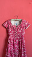 Vintage 1970s Pink Floral Tracht Dress by Z Vom Tegernsee