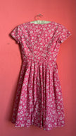 Vintage 1970s Pink Floral Tracht Dress by Z Vom Tegernsee