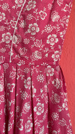 Vintage 1970s Pink Floral Tracht Dress by Z Vom Tegernsee