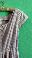 Vintage 1970s Lilac Gingham Tracht Dress