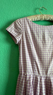Vintage 1970s Lilac Gingham Tracht Dress