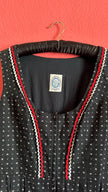 Vintage 1970s Black Floral Maxi Tracht Dress by G. Gröschel