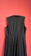Vintage 1970s Black Floral Maxi Tracht Dress by G. Gröschel