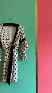 2000s Ivory Polka Dot Wrap Dress by Liu Jo