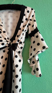 2000s Ivory Polka Dot Wrap Dress by Liu Jo