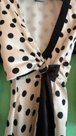 2000s Ivory Polka Dot Wrap Dress by Liu Jo