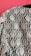 Vintage 1960s Ivory Soutache Lace Cropped Jacket