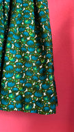 Vintage 1960s Green Floral Tracht Dress by Dirndlstube