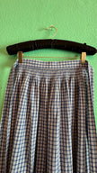 Vintage 1970s Blue Gingham Tracht Apron