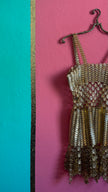 Rare 1967 Paco Rabanne Aluminium And Gilt-Metal Gladiator Mini Dress