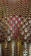 Rare 1967 Paco Rabanne Aluminium And Gilt-Metal Gladiator Mini Dress