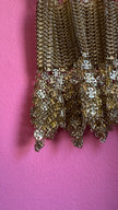 Rare 1967 Paco Rabanne Aluminium And Gilt-Metal Gladiator Mini Dress