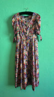 Vintage 1980s Floral Button-Front Maxi Dress by Berwin & Wolff