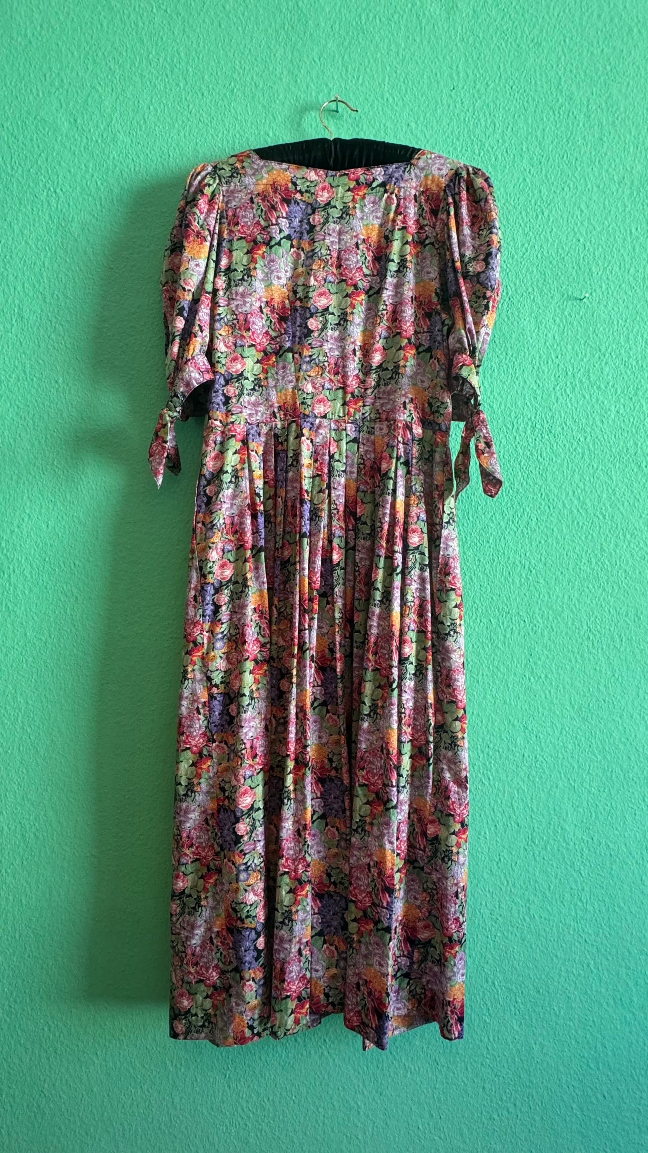 Vintage 1980s Floral Button-Front Maxi Dress by Berwin & Wolff
