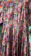 Vintage 1980s Floral Button-Front Maxi Dress by Berwin & Wolff