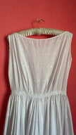 Vintage 1950s White Cotton Eyelet Day Dress