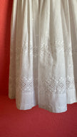 Vintage 1950s White Cotton Eyelet Day Dress