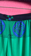 Vintage 1980s Oleg Cassini Emerald Green Midi Skirt