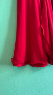 Vintage 1990s Raspberry Red Chiffon Maxi Skirt by Vera Mont