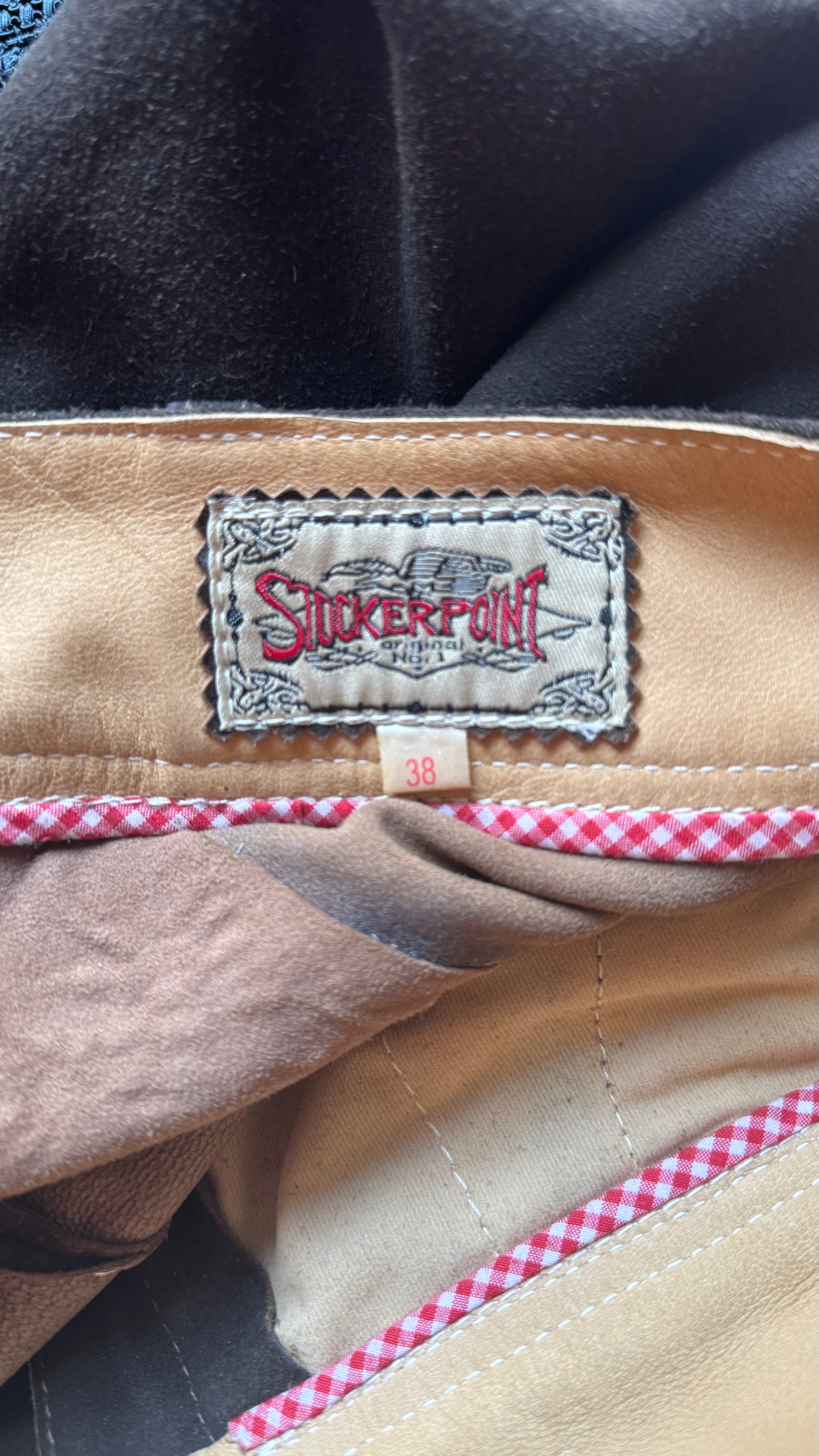 Vintage 1990s Brown Suede Tracht Knickerbockers by Stickerpoint