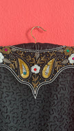 Vintage 1980s Black Silk Beaded Evening Jacket