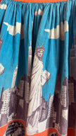 Vintage 1950s New York City Print Cotton Apron