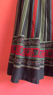 Vintage 1950s Green Novelty Print Day Dress