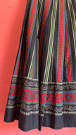 Vintage 1950s Green Novelty Print Day Dress