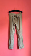 Vintage 1990s Taupe Wrap-Front Trousers With Back Tie
