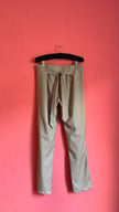 Vintage 1990s Taupe Wrap-Front Trousers With Back Tie