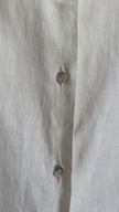 Vintage 1970s White Embroidered Blouse With Butterfly Appliqués