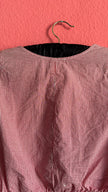 Vintage 1980s Red Gingham Cropped Dirndl Blouse by Gebirgsstürmer