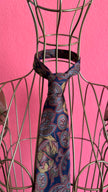 Vintage 1980s Italian Silk Paisley Tie and Women’s Belt Made in Italy
