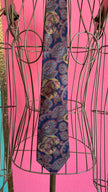Vintage 1980s Italian Silk Paisley Tie and Women’s Belt Made in Italy