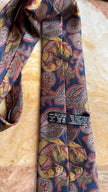 Vintage 1980s Italian Silk Paisley Tie and Women’s Belt Made in Italy