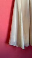 Vintage 1990s Scott McClintock Champagne Embroidered Evening Dress