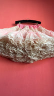 Vintage 1950s Pink And White Ruffled Petticoat By Sugar Fashion