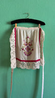 Vintage 1970s Folk Embroidered Blouse And Apron Set