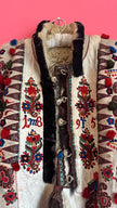 Vintage Transylvanian Embroidered Folk Coat With 1895 Detail