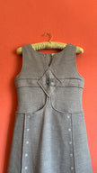 Vintage 1960s André Courrèges Light Blue Sleeveless Knit Dress