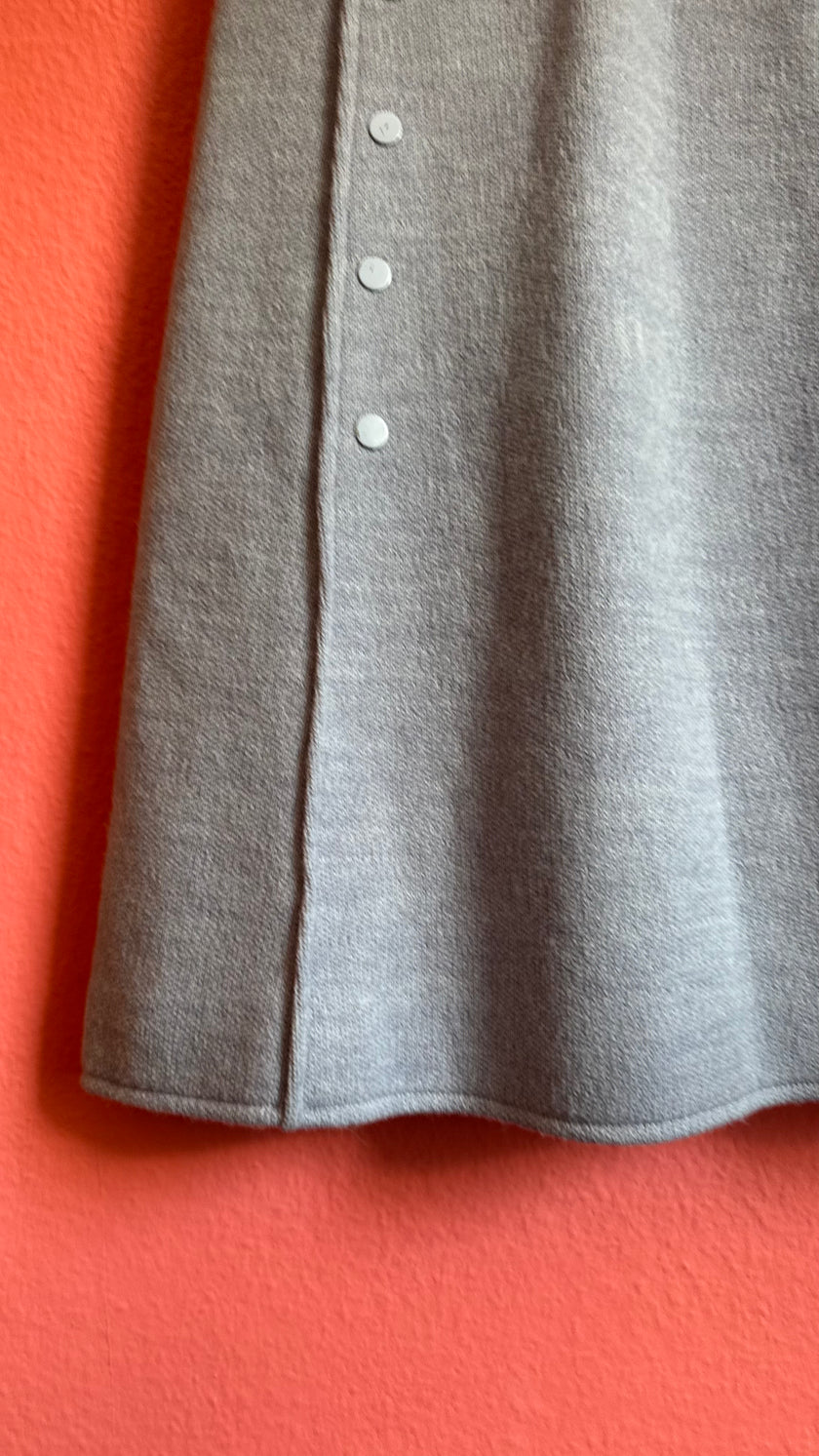 Vintage 1960s André Courrèges Light Blue Sleeveless Knit Dress