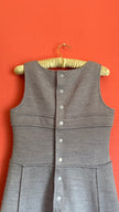 Vintage 1960s André Courrèges Light Blue Sleeveless Knit Dress