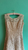 Vintage 1960s Ivory Lace Shift Dress