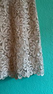 Vintage 1960s Ivory Lace Shift Dress